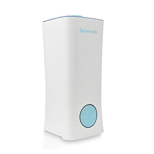 SereneLife PHUMDIF8 Ultrasonic Humidifier Cool Mist Moisture with Aroma/Oil Fragrance Diffuser, 2.5 L by SereneLife