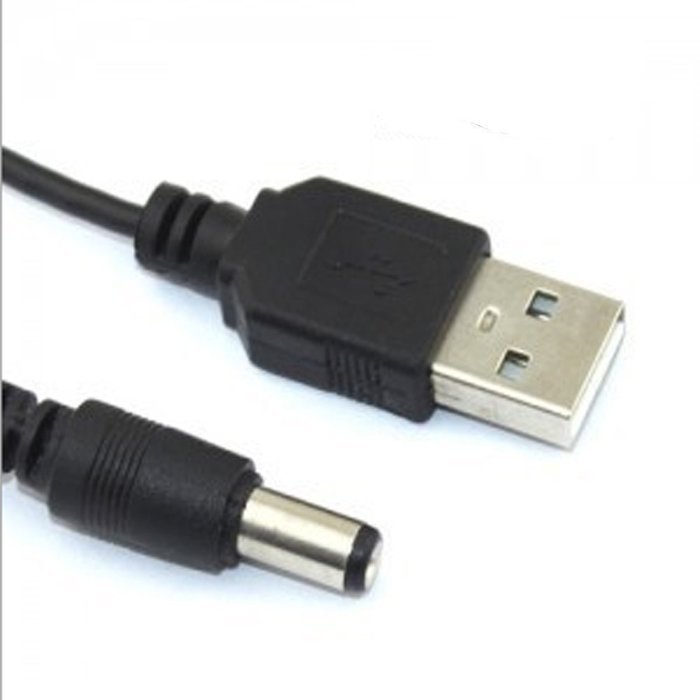 HUACAM HC05 3 Pack USB to 5.5 mm/2.1 mm 5 Volt DC Barrel Jack Power Cable