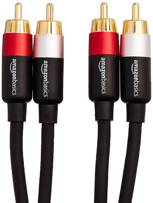 AmazonBasics 2-Male to 2-Male RCA Audio Cable - 15 Feet N6