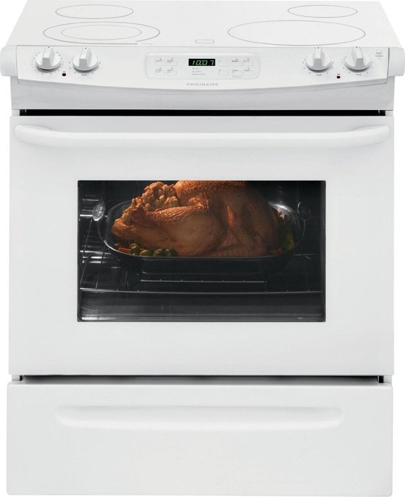 Frigidaire FFES3025PW ADA Compliant 30" Freestanding Slide-In Electric Range in White