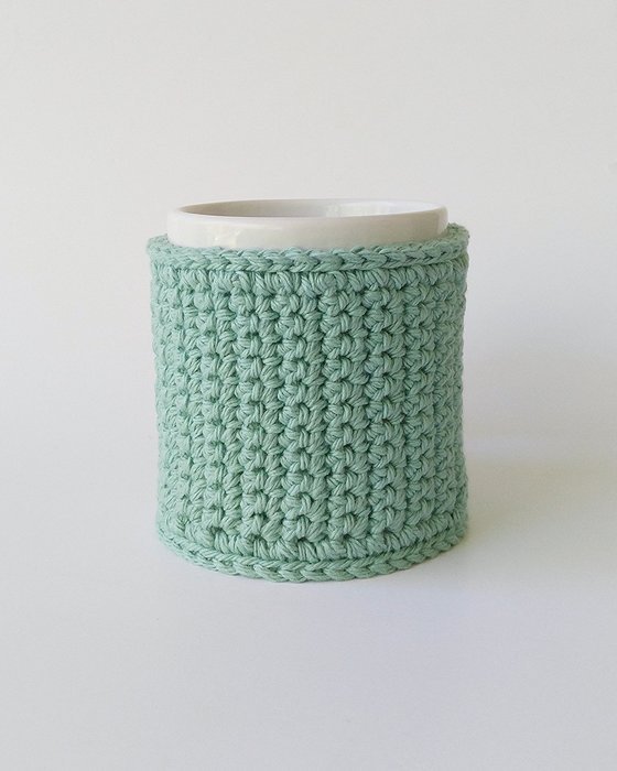 Coffee Mug Cozy Cotton Seabreeze N4