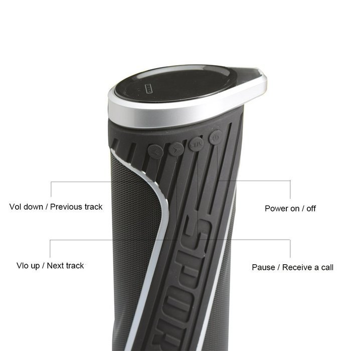 Blue ear&reg; W5 Power Bank Bluetooth Speaker IPX5 Waterproof 5W+5W Stereo Speaker (Black) N10