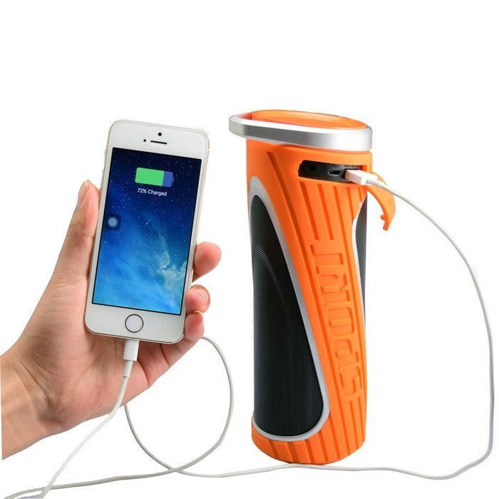 Blue ear&reg; W5 Power Bank Bluetooth Speaker IPX5 Waterproof 5W+5W Stereo Speaker (Black) N12