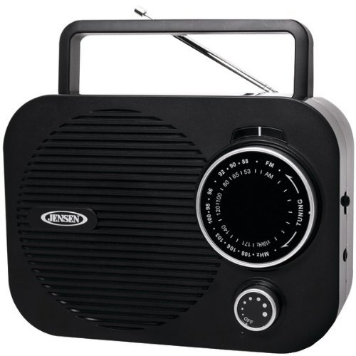 New JENSEN MR-550-BK Portable AM/FM Radio (Black)