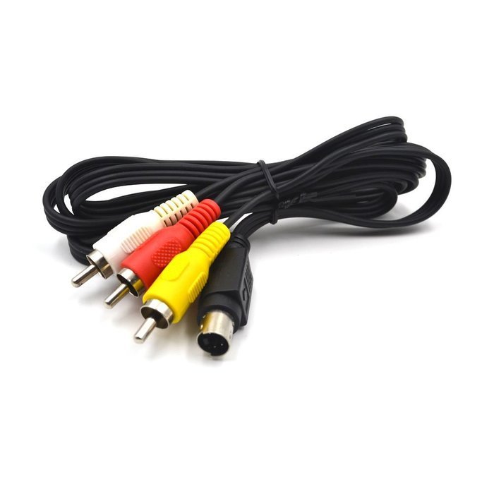Electop 4 Pin S-video to 3 Male RCA Composite Video Cable 1.45M N2