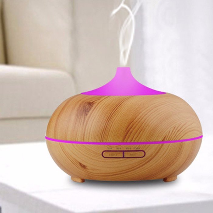 Aroma Diffuser,EIVOTOR 300ML Wood Grain Essential Oil Diffuser Electric Ultrasonic Humidifier Aromatherapy Cool... N4