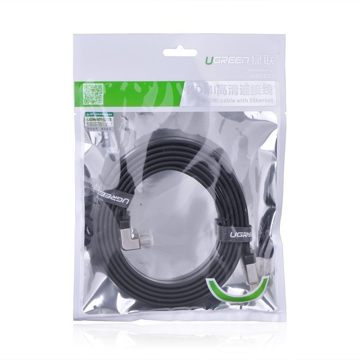 Ugreen Premium High Speed HDMI Cable with Ethernet Right Angle 270 Degree Up Supports 3D and Audio Return Compatible... N5