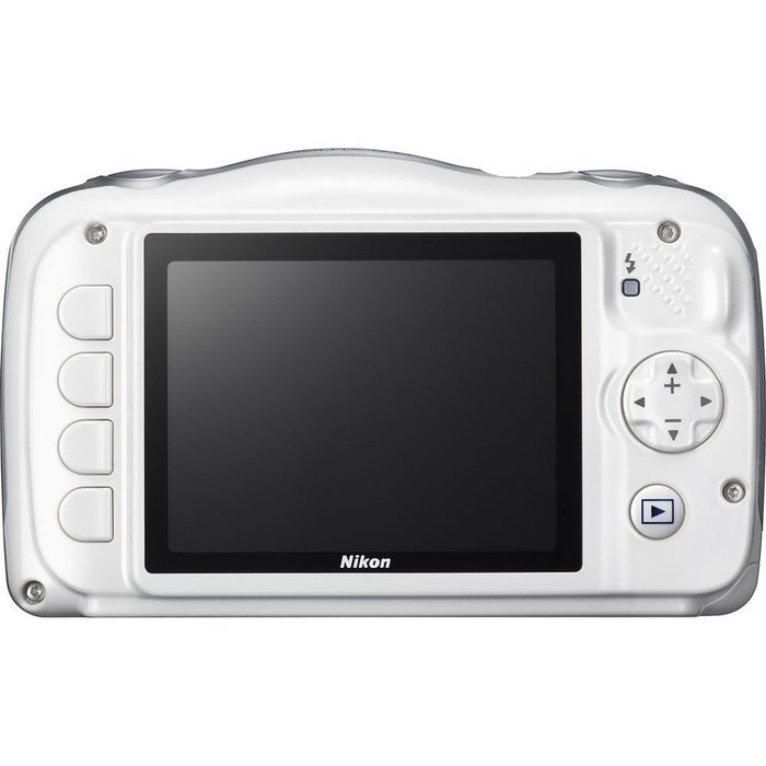 Nikon COOLPIX S33 Digital Waterproof & Freezeproof Full HD 1080p Camera (White) + 64GB Class 10 Memory Card +... N7