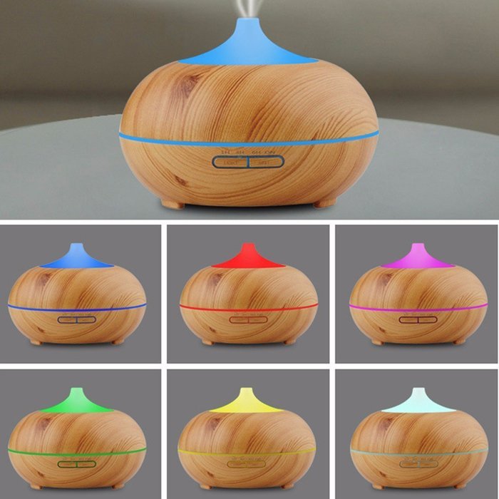 Aroma Diffuser,EIVOTOR 300ML Wood Grain Essential Oil Diffuser Electric Ultrasonic Humidifier Aromatherapy Cool... N7