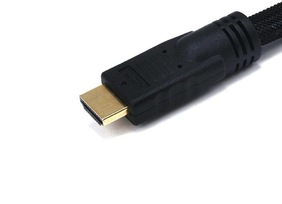Monoprice 102285 15' 24AWG CL2 High Speed HDMI to DVI Adapter Cable with Net Jacket, Black N3