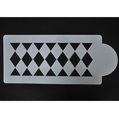 Sher FOUR-C Culinary Stencil Cake Border Stencil Cake Tools,Cake Spray Stencils,Decorating Fondant Stencils,Culinary...