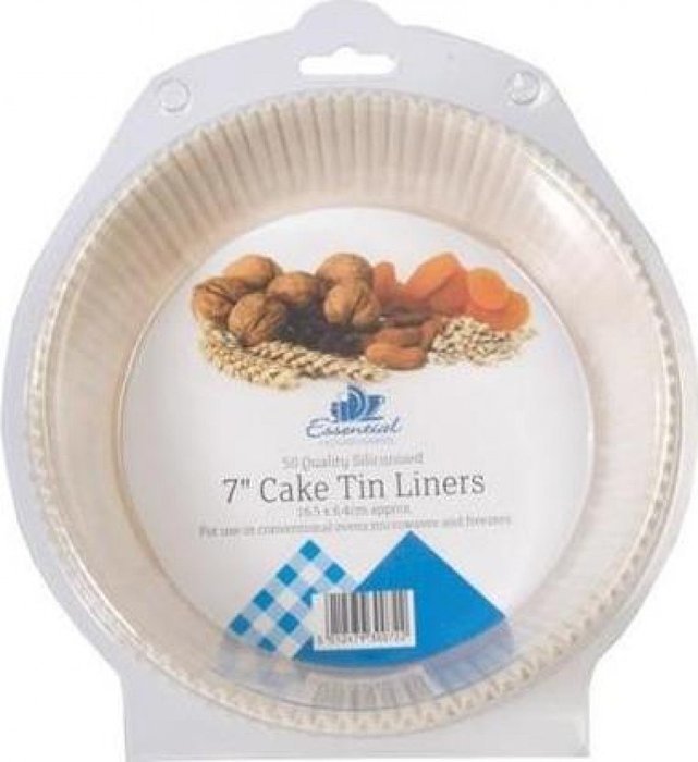 Essential Housewares Pack Of 50 Greasproof 8" Cake Tin Liners