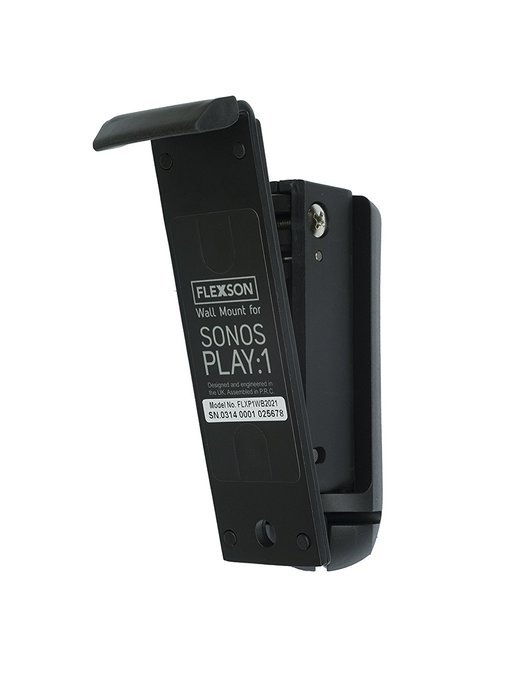 FLEXSON AAV-FLXP1WB1021 Wall Bracket for PLAY:1 SONOS Speakers, Single, Black N3
