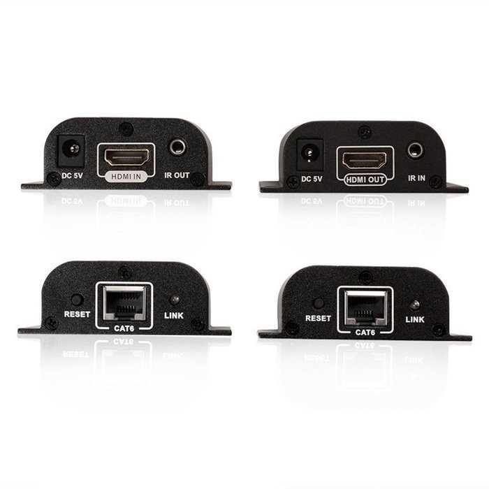 OceanHeart 196ft/60m LKV372PRO HDMI Extender Over Network Cat6/6a/7 Single cable with Loop-out for local display... N16