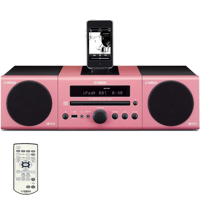 Yamaha MCR-140PI Micro Component System (Pink)