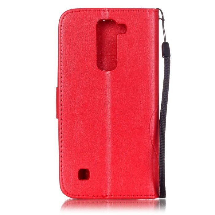 LG K7 Case, LG K7 Wallet Case,PHEZEN Cute Bear Don't Touch My Phone Design PU Leather Wallet Case Stand Flip Case... N42