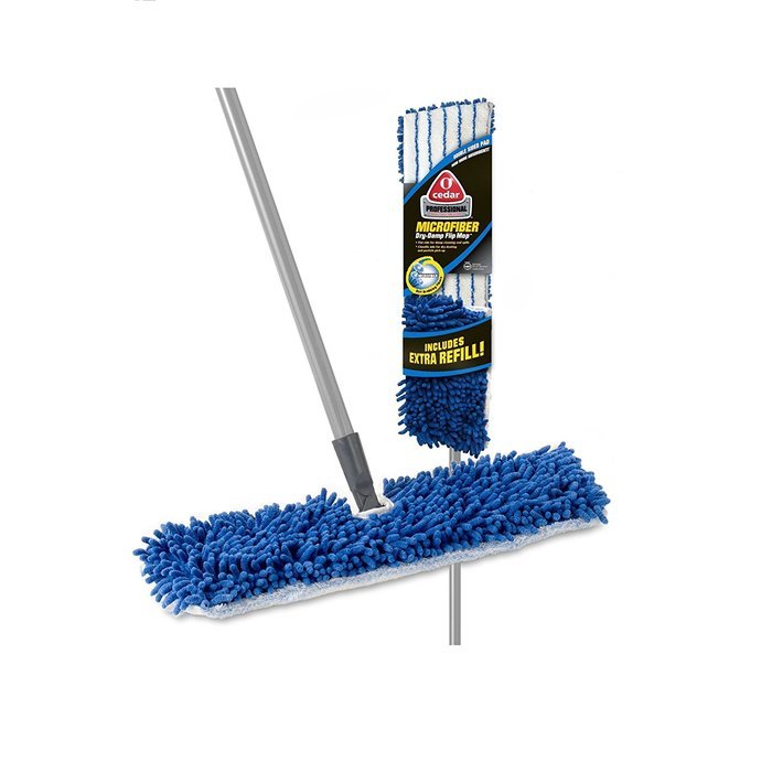 O-Cedar Professional Dual-Action Microfiber Flip Mop with Extra Refill