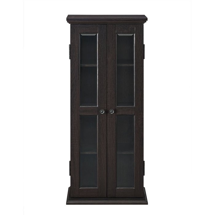 WE Furniture 41" Media Storage Cabinet, Espresso N2