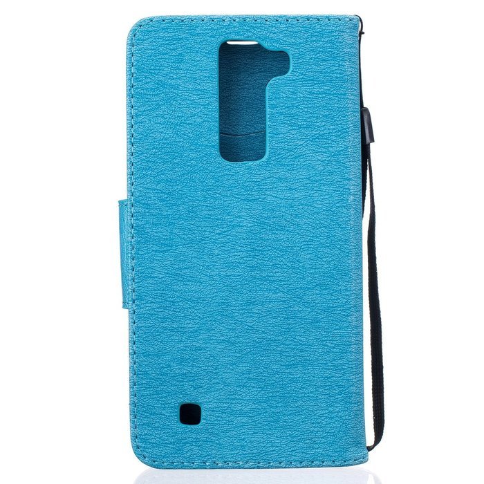 LG K7 Case, LG K7 Wallet Case,PHEZEN Cute Bear Don't Touch My Phone Design PU Leather Wallet Case Stand Flip Case... N49