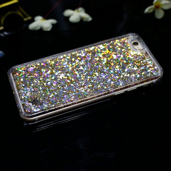 iPhone 6 Plus / 6S Plus Case,PHEZEN Christmas Tree Santa Claus Design Cool Quicksand Moving Stars Bling Glitter... N11
