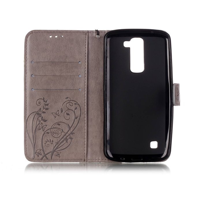 LG K7 Case, LG K7 Wallet Case,PHEZEN Cute Bear Don't Touch My Phone Design PU Leather Wallet Case Stand Flip Case... N52