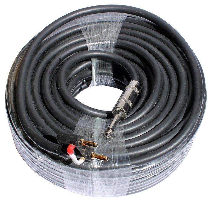 12 Gauge Speaker Cable with Banana and Quarter Inch(1/4") Connectors (6ft) N5