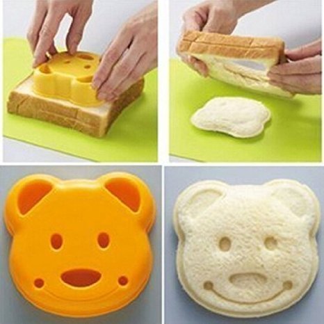 Perfect shopping New Little Bear Shape Sandwich Bread Cake Mold Maker DIY Mold Cutter Craft