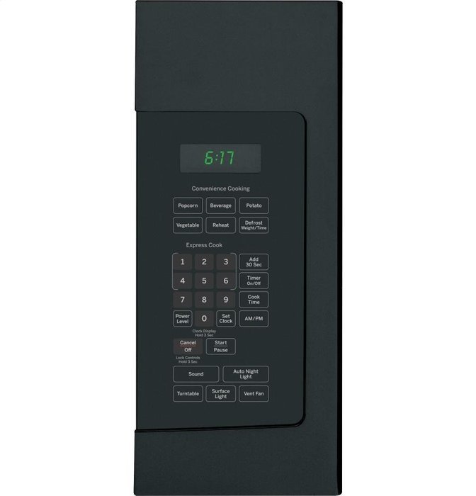 GE JVM6172DFBB 1.7 Cu. Ft. Black Over-the-Range Microwave