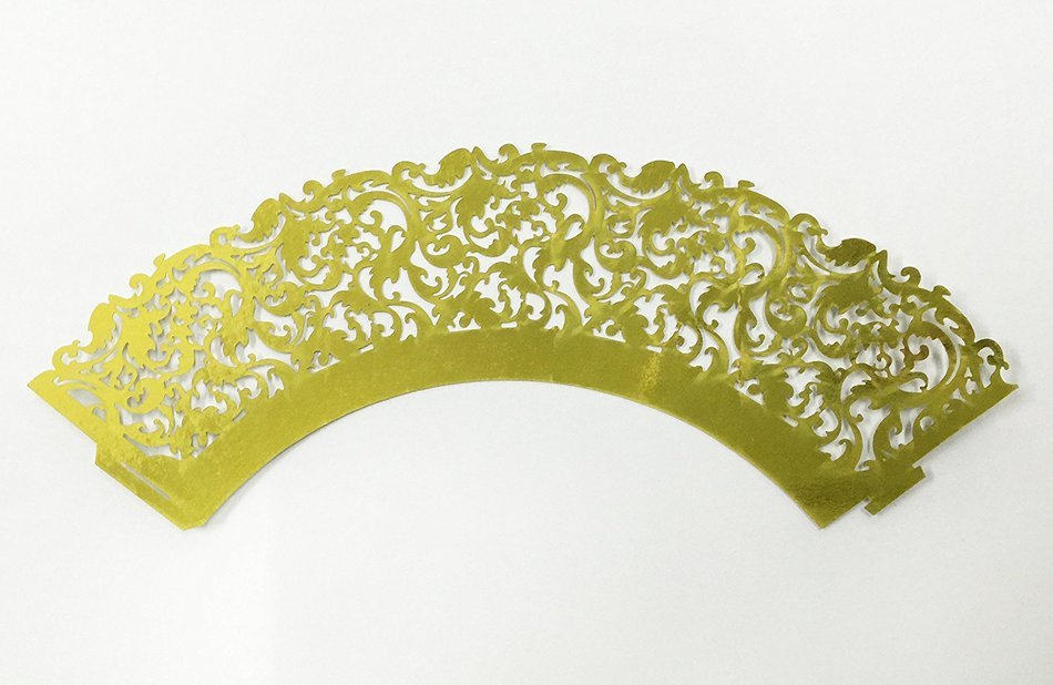 HUAL Cupcake Wrappers 50 Filigree Artistic Bake Cake Paper Cups Lace Laser Cut Liner Baking Cup Muffin Case Trays... N4