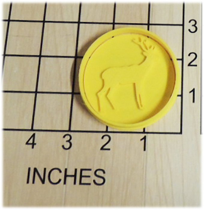 Deer Silhouette Fondant Cookie Cutter and Stamp #1324