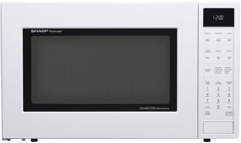 Sharp SMC1585BW 1.5 cu. ft. Microwave Oven with Convection Cooking, in White
