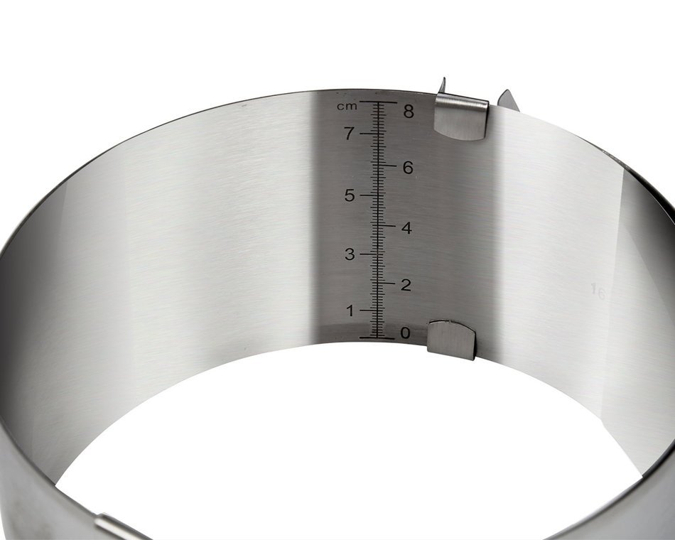 Cade Stainless Steel 6 to12 Inch Adjustable Cake Mousse Mould Cake Baking Cake Decor Mold Ring N2