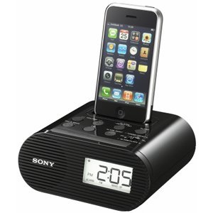 FM Clock Radio for iPod/iPhone Black