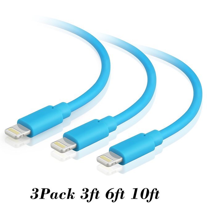 Kabel Leader Charger for iPhone, Strengthened Lightning to USB Cable Extra Long Charge Sync Data Cable Cord Wire... N25