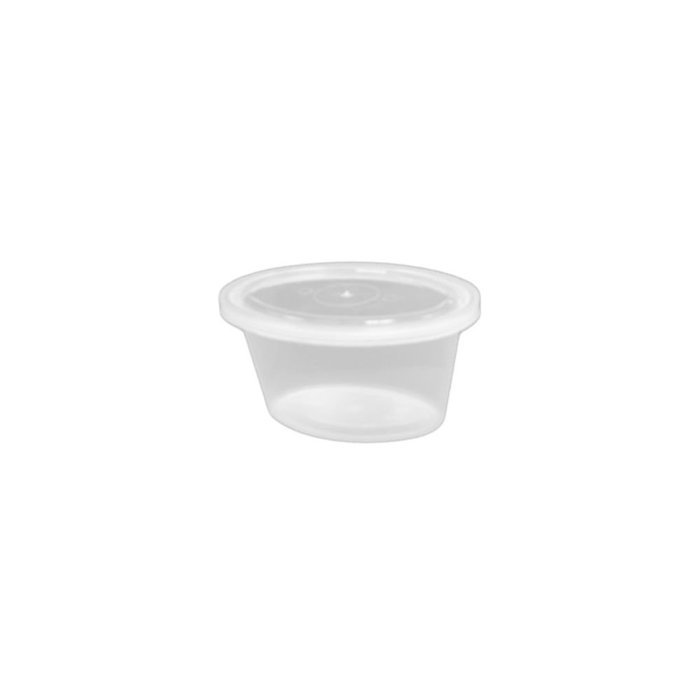 Pactiv YE502 Ellipso 2 Oz Clear Portion Cup - 1000 / CS