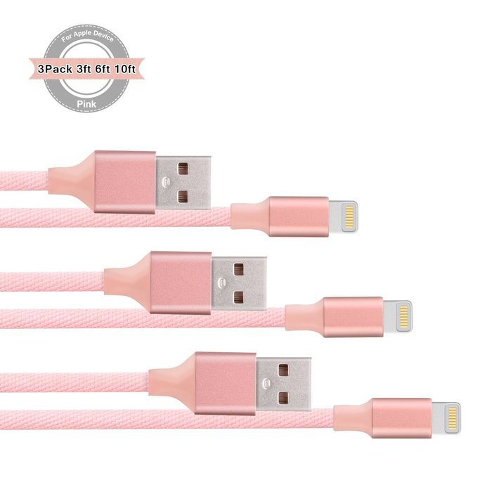 Kabel Leader Charger for iPhone, Strengthened Lightning to USB Cable Extra Long Charge Sync Data Cable Cord Wire... N29