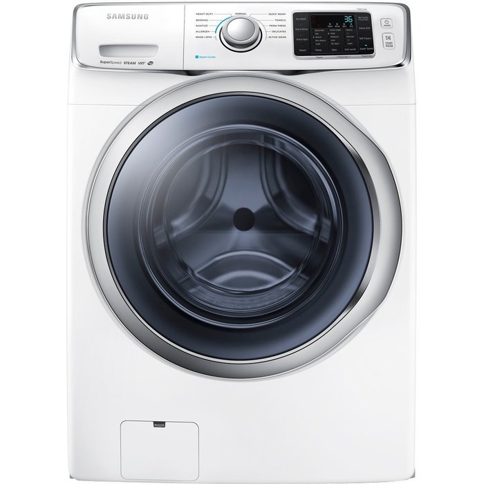 Samsung WF42H5400AW Energy Star 4.2 Cu. Ft. Front-Load Steam Washer with SuperSpeed, White