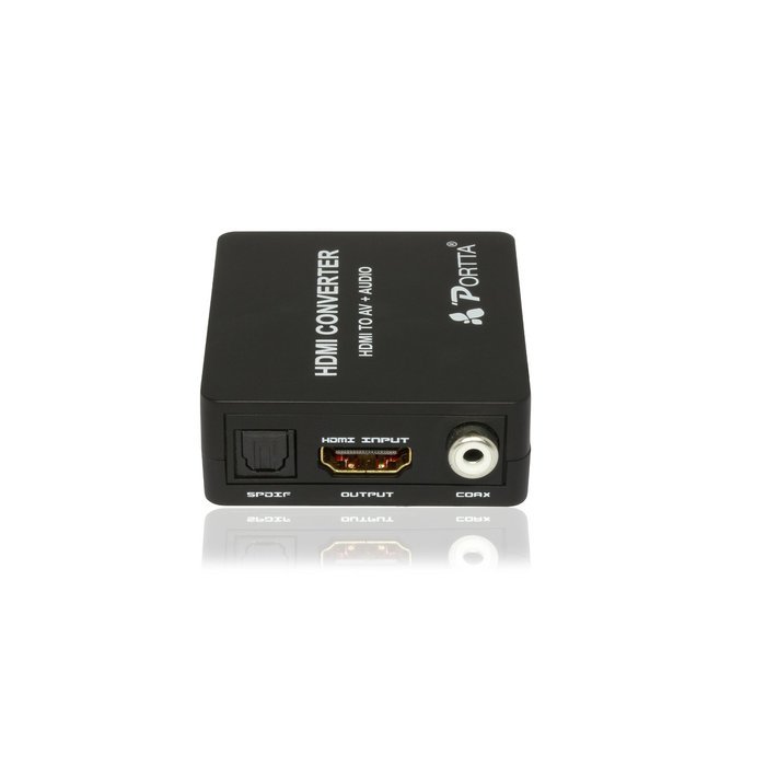 Portta PETHCA HDMI to AV/CVBS Composite + Audio Toslink Spdif Coax Mini Converter v1.3 for TV PC PS4 Blue-Ray... N4