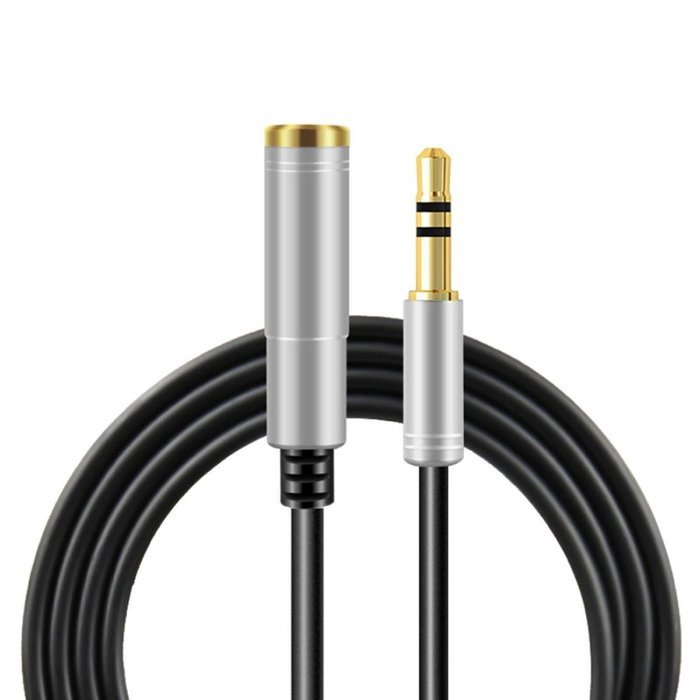 GBSELL 100cm 3.5mm Stereo Audio Extension Male to Female Headset Cable Adapter N2