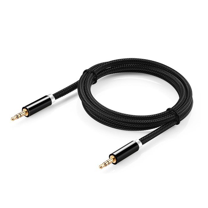 DIZA100 2-Pack 3.5mm Auxiliary Audio Cable Male to Male 3 Feet Braided ...