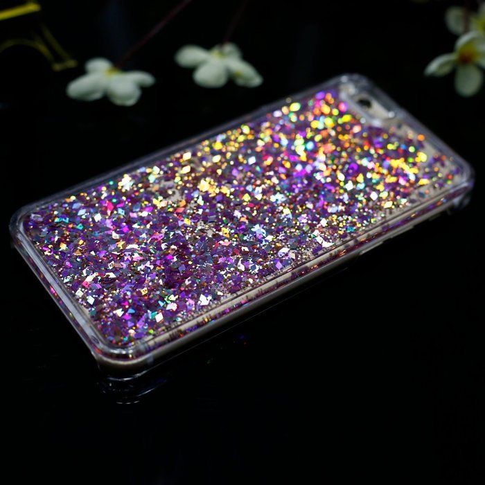 iPhone 6 Plus / 6S Plus Case,PHEZEN Christmas Tree Santa Claus Design Cool Quicksand Moving Stars Bling Glitter... N18