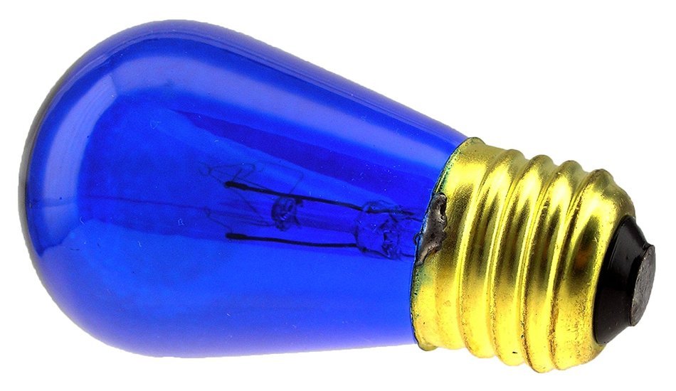 Novelty Light - 11watt S14 Commerical Grade S14 Transparent Color Replacement Bulbs, E27 Medium Base, Clear, 11...