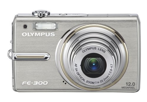 Olympus FE-300 - Digital camera - compact - 12.0 Mpix - optical zoom: 3 x - supported memory: xD - black N2