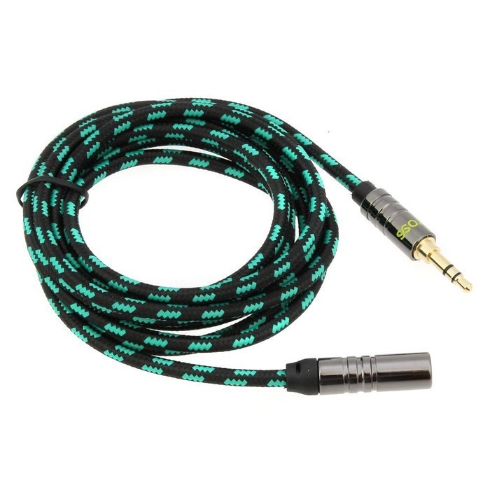 Audio AUX Extension Cable, iKross 6 Feet Braided Sleeve jacket 3.5mm Male To 3.5mm Female Extension Stereo Audio... N8