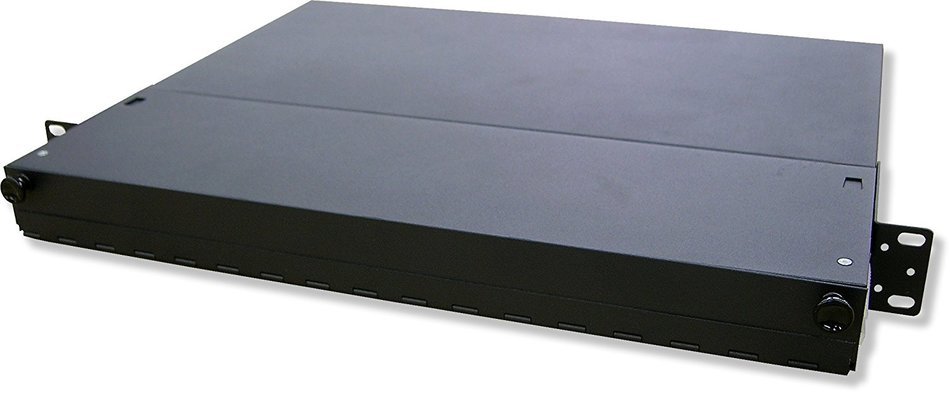 Lynn Electronics 1U Fiber Optic Rackmount Enclosure Panel, holds 3 LGX footprint panels or modules for a maximum... N3