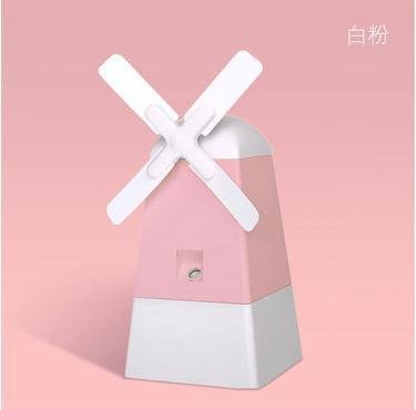 FEI&S The windmill humidifier spray mini charging the humidifier fan ,120110121mm , Titanium Dioxide
