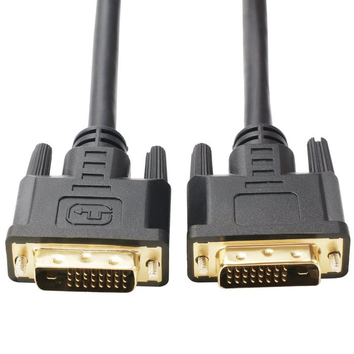 Postta DVI-D Dual Link Cable with Ferrites Gold Plated Male to Male-10 Feet N2