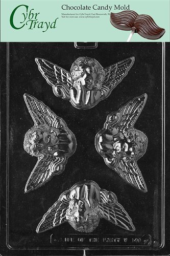 Cybrtrayd V140 Cherubs Valentine Chocolate Candy Mold, Large