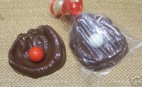 Mitt with Baseball Chocolate Candy Lollipop Mold