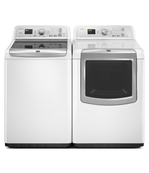 Maytag MEDB850YG Bravos 7.3 Cu. Ft. Silver With Steam Cycle Electric Front Load Dryer